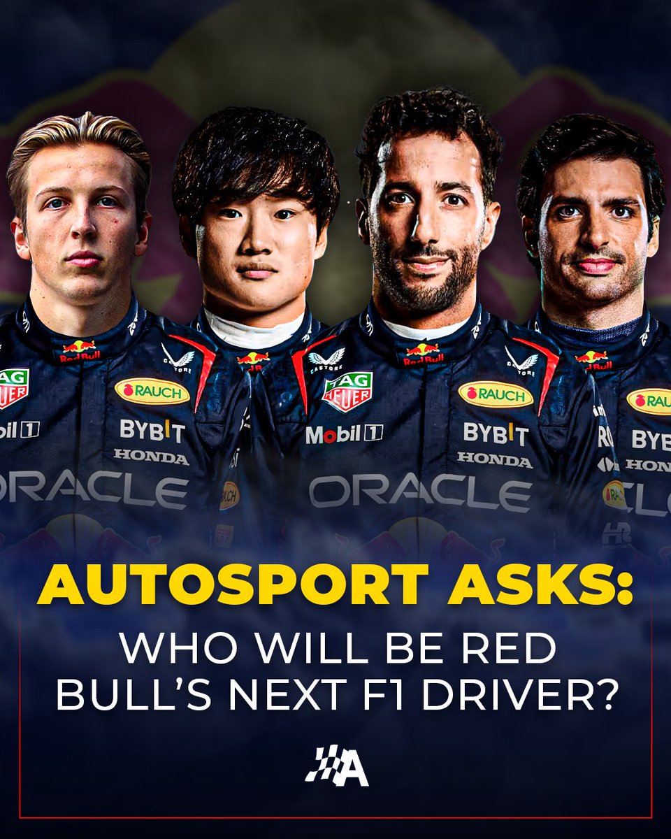 autosport's tweet photo. Who do you think will be Red Bull's next #F1 driver? 🤔 

Le us know in the comments 🗣️ https://t.co/aBqkT22XkL