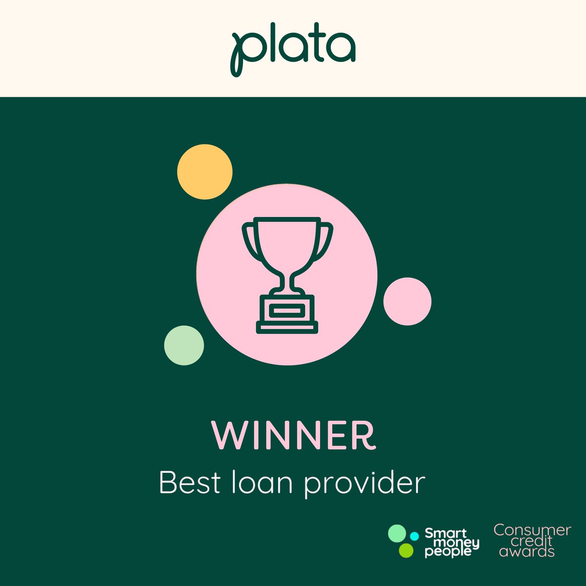 Plata Loans (@plataloans) on Twitter photo What an honour to be named Best Loan Provider at the <a href="/CreditAwards/">Consumer credit awards</a> 2024! 🏆
This award is particularly meaningful because it is based solely on customer feedback.
A huge thank you to all our amazing customers who took time to vote for Plata and help us secure this award. 💛 What an honour to be named Best Loan Provider at the <a href="/CreditAwards/">Consumer credit awards</a> 2024! 🏆
This award is particularly meaningful because it is based solely on customer feedback.
A huge thank you to all our amazing customers who took time to vote for Plata and help us secure this award. 💛