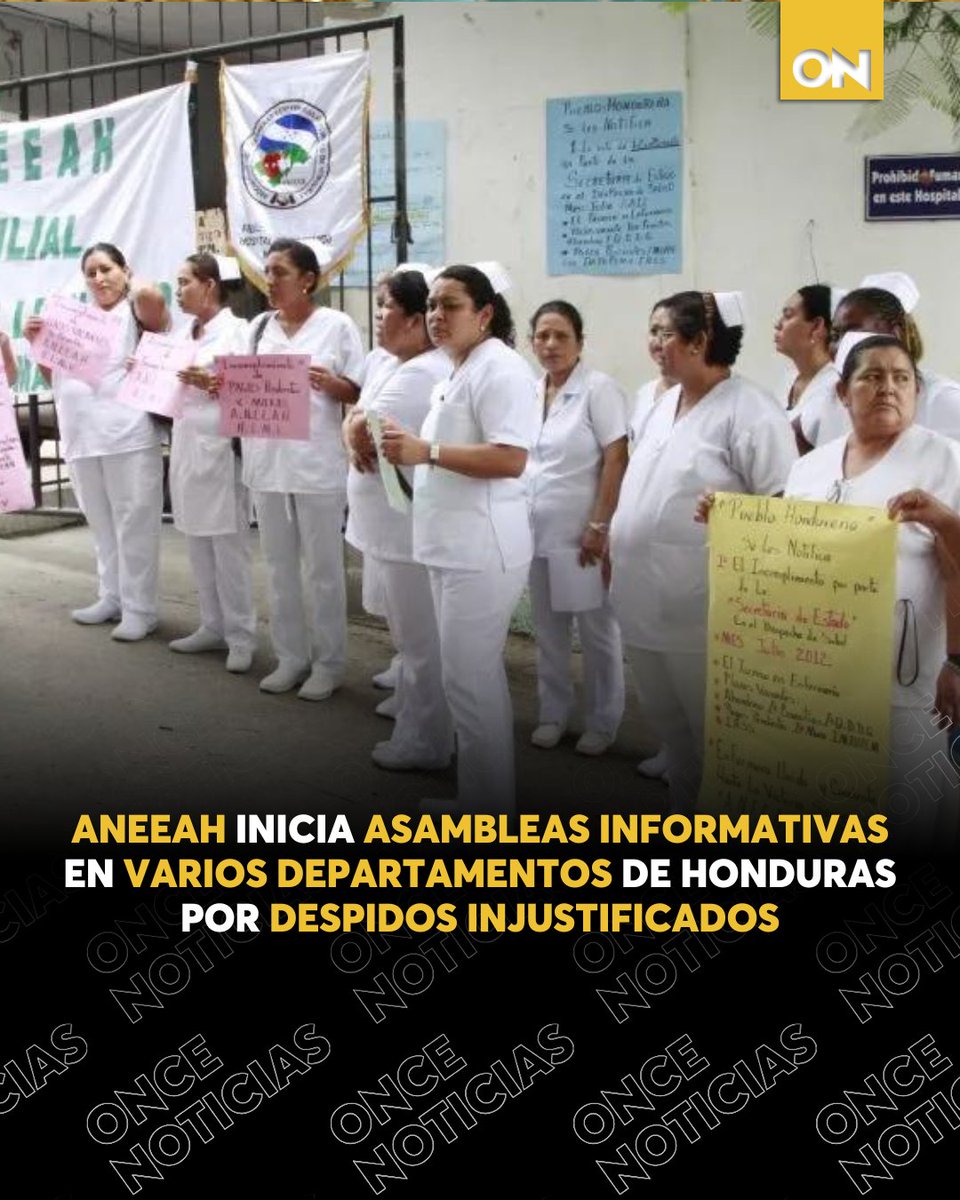 canal11hn's tweet image. 🚨 La ANEEAH ha anunciado el inicio de asambleas informativas en varios departamentos debido a despidos injustificados. Estas reuniones se están llevando a cabo en Comayagua, La Paz, Santa Bárbara, Intibucá, Lempira, Copán y Ocotepeque. 📢🛑

#ANEEAH #Asambleas #Despidos