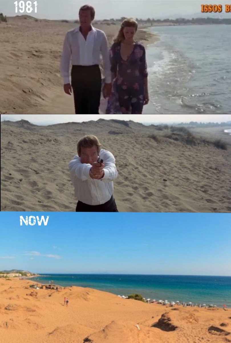 gongisstudios's tweet photo. 🎬 James Bond 007 - FOR YOUR EYES ONLY  (1981)
🕴️✨ Starring Roger Moore, Carole Bouquet, Lynn-Holly Johnson. 

  📽️ ⛱️ The  scene was filmed at one of the most beautiful and largest beaches in Corfu, Issos Beach.
🔗 https://t.co/qCUUE5fch6 https://t.co/8PnFlLEKQ6