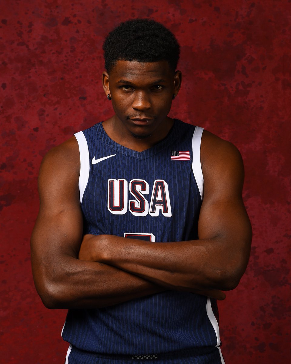 usabasketball's tweet image. Today's 🇺🇸 #USABMNT Starters.

🇺🇸 Steph Curry
🇺🇸 Anthony Edwards
🇺🇸 Jayson Tatum
🇺🇸 LeBron James
🇺🇸 Joel Embiid

📺 @FS1