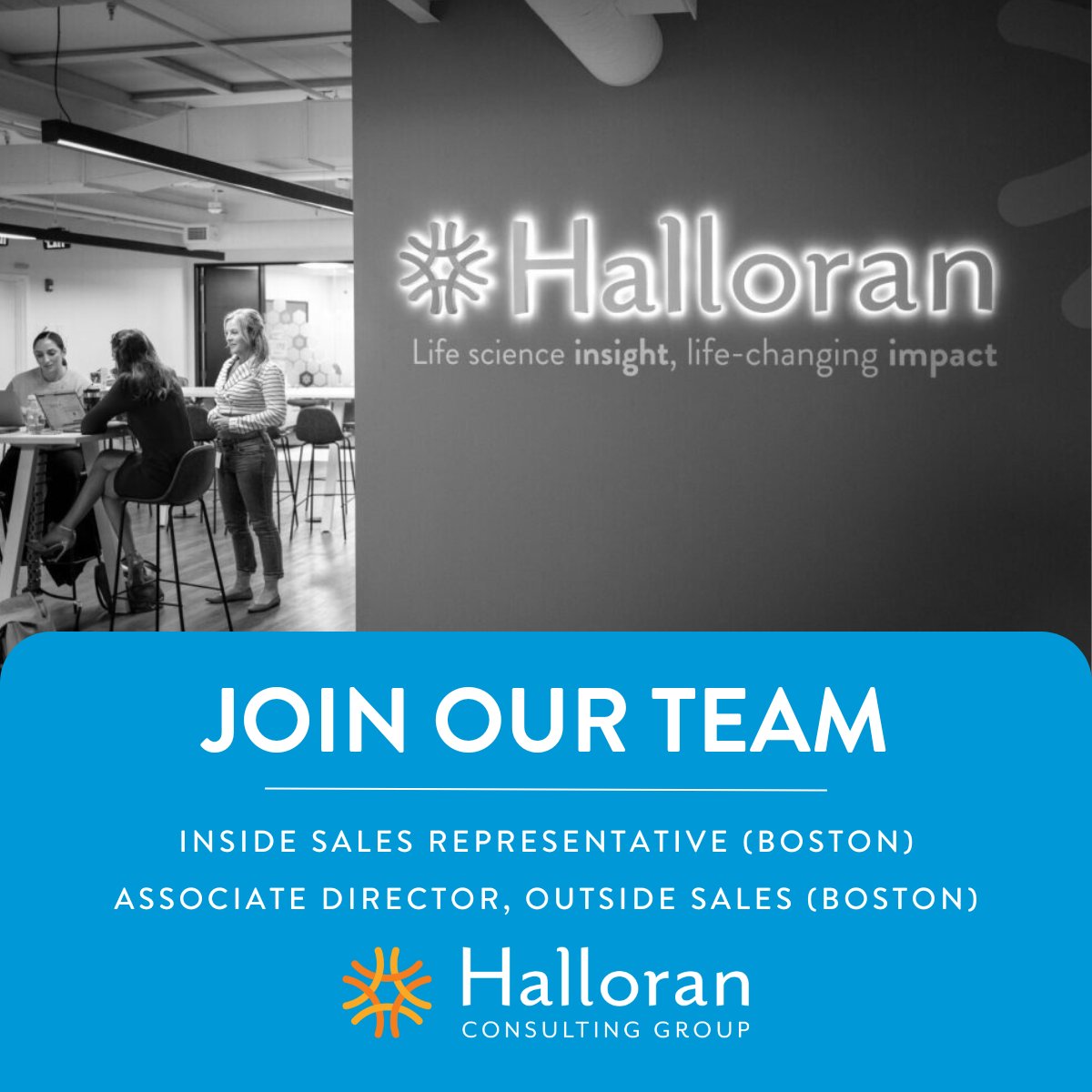 Attention #Boston Sales Professionals! Halloran is expanding and we're #hiring for two new positions. We're looking for an Inside Sales Representative and an Associate Director, Outside Sales, both based in Boston. Apply now: hubs.la/Q02Gz59n0 #BostonJobs #SalesJobs