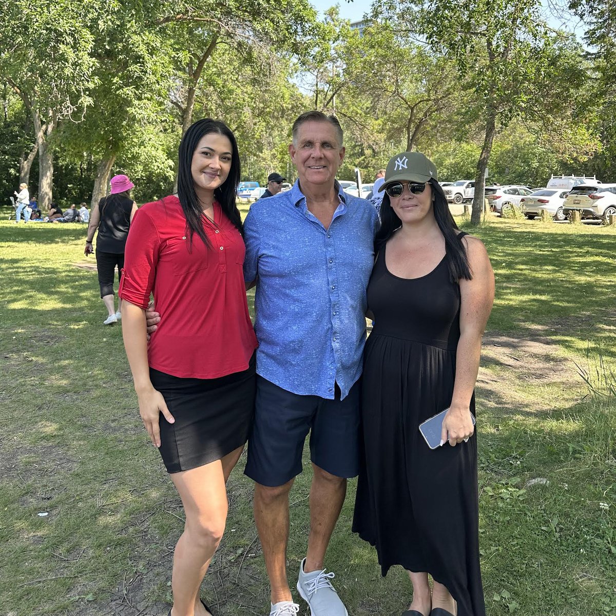 Attending Friday's ARLA annual membership BBQ. Left to right, Kelsy Demeria of ARLA, David Hopkyns, VP Affinity Credit Solutions, and Brittany Dorado with ARLA.