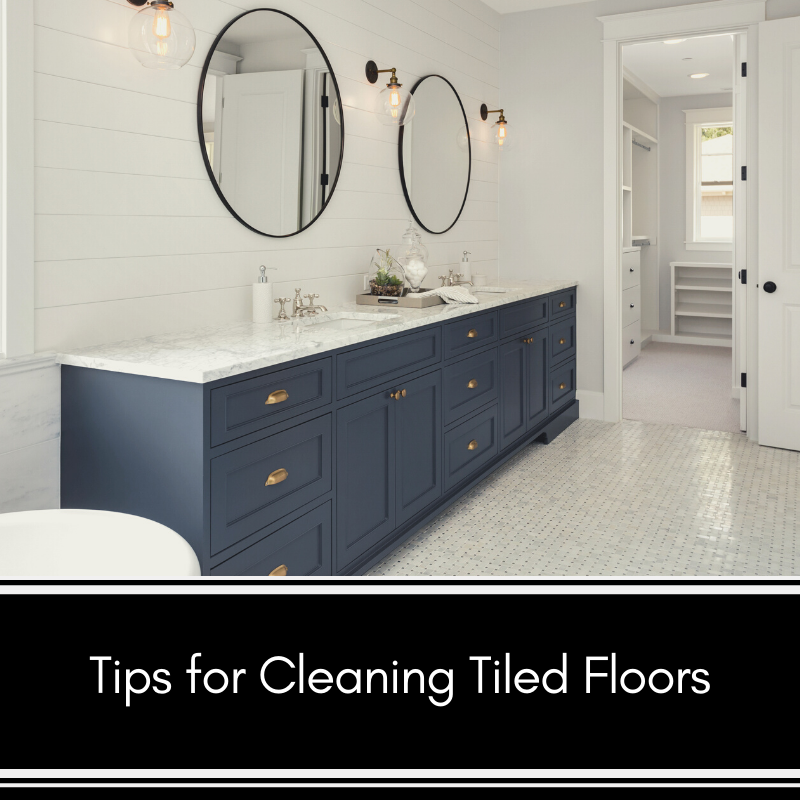 Do you follow these tips for cleaning tile floors?

- They should be cleaned weekly.
- All you need is a broom or vacuum and a clean cloth.
- Help keep tile floors from getting dirty by placing area rugs or mats in high traffic areas.