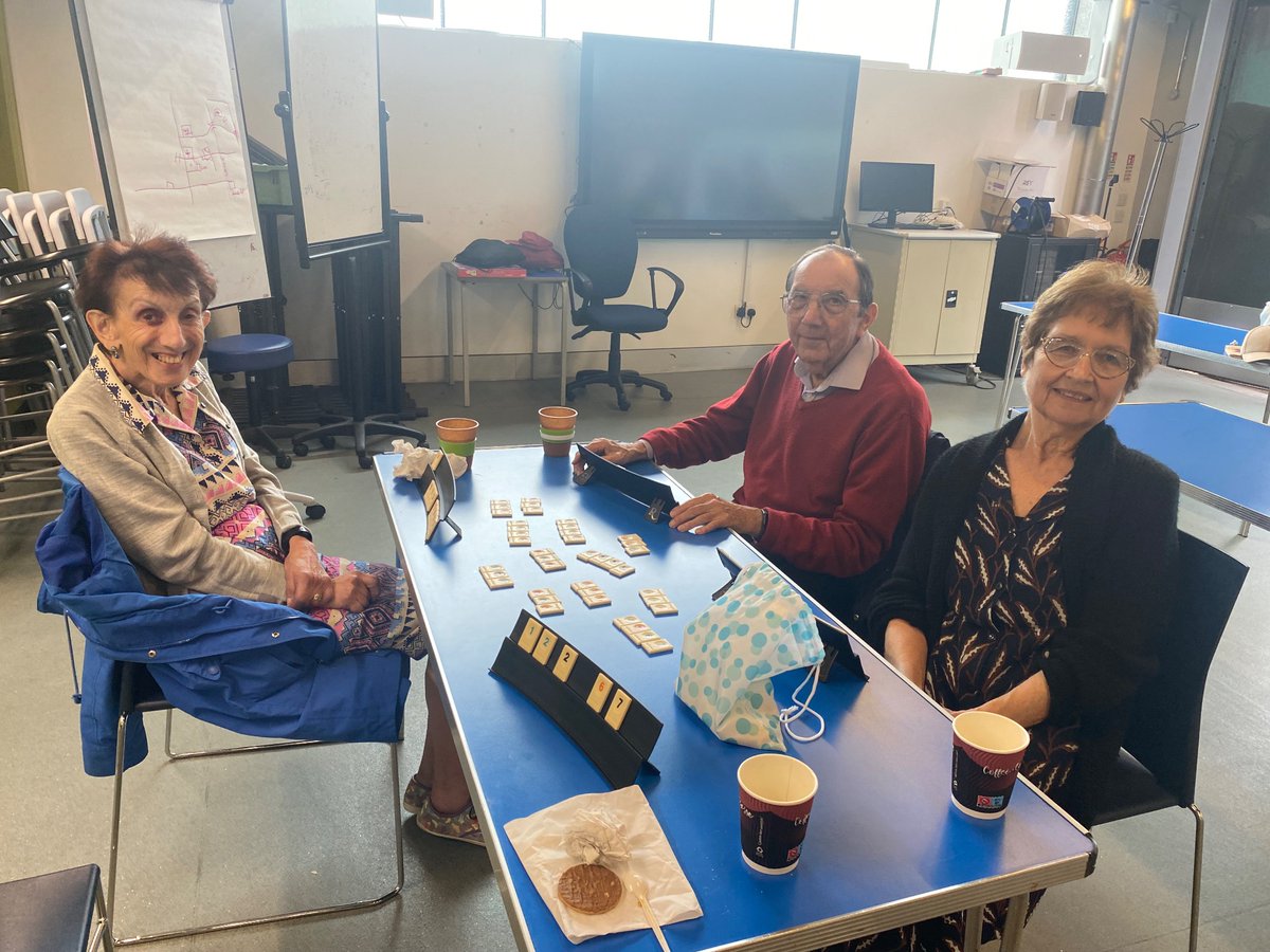 NatashaIWrites's tweet photo. We had a relaxed #PrimeTime session @ideastores Whitechapel today. We offer a cuppa, good company & a friendly game or two, every Monday between 10am-12pm. Today we also had Sharon from NEL Digital Training joining us. βοΈπͺβ¨ #LoveYourLibrary
#LDNLibraries https://t.co/WNHNRmQa8W