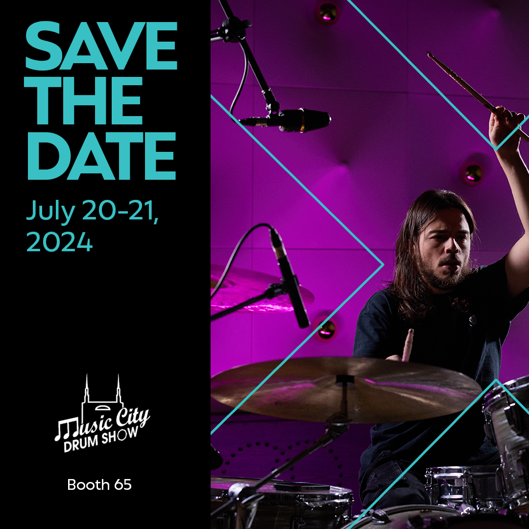 Join us July 20–21 at Music City Drum Show in Nashville! We'll be at Booth 65 to show you the best of AUDIX drum mics and answer your drum-miking questions. See you there!