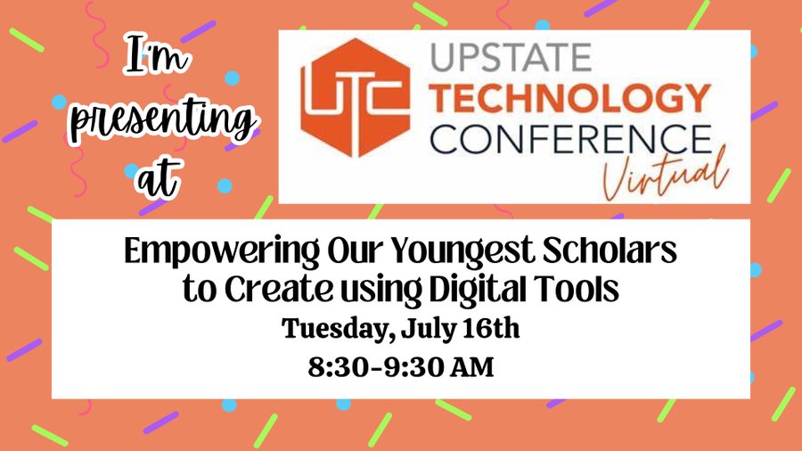 TannenbaumTech's tweet photo. Attending @upstatetech #utc2024? I would love for u to join me for 1 of my favorite sessions next Tues morning from 8:30-9:30 AM. - Learn 3 strategies to promote digital literacy! - See how you can use my 3 Cs: #choice #collaborationn #clickable 2 promote creation! #ISTEcert https://t.co/VBBnqwruve