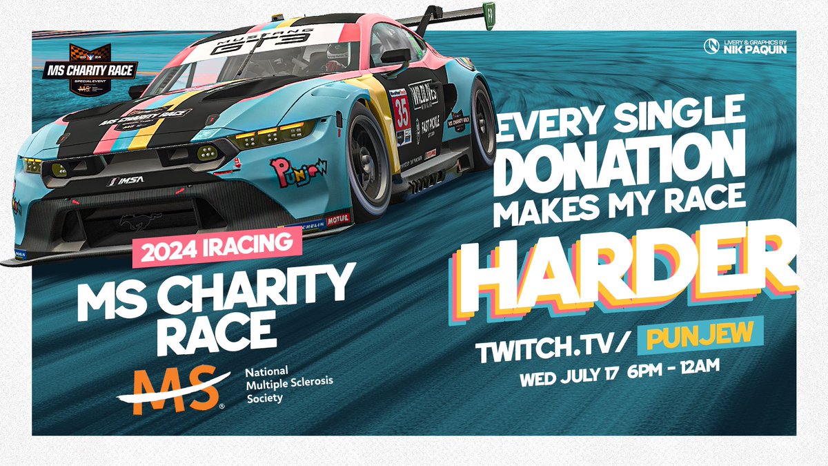 WEDNESDAY CHARITY STREAM!!

Join the fun for wild charity milestone goals to raise money for a great cause. We’ll be on the official <a href="/iRacing/">iRacing</a> broadcast starting around 8PM EST, and if you make a $250 donation,  you can buy a drive through for any team 👀 6PM - Midnight EST!