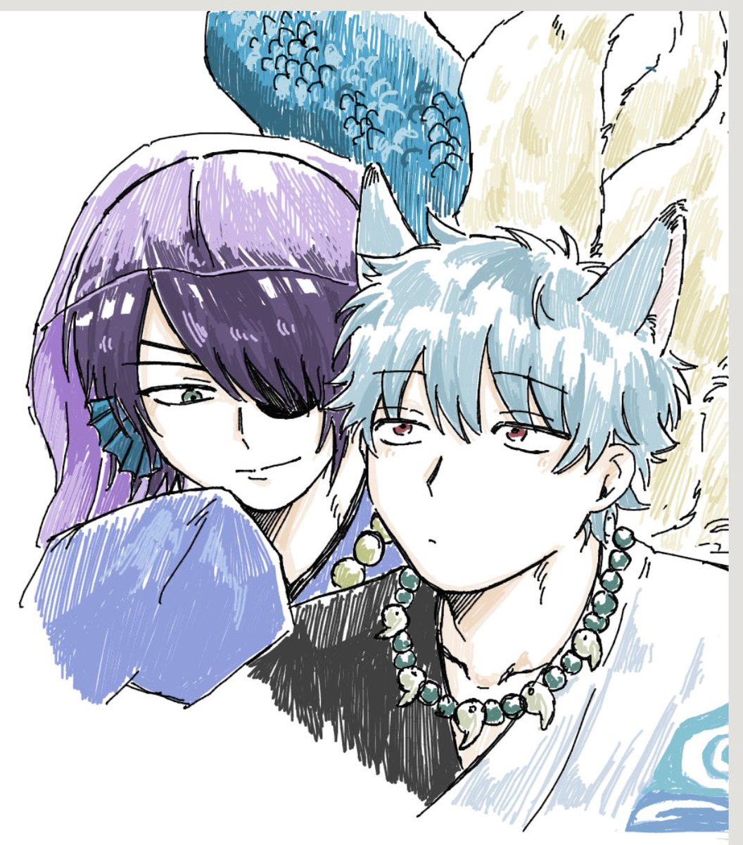 これは絵チャで描いた高銀たち