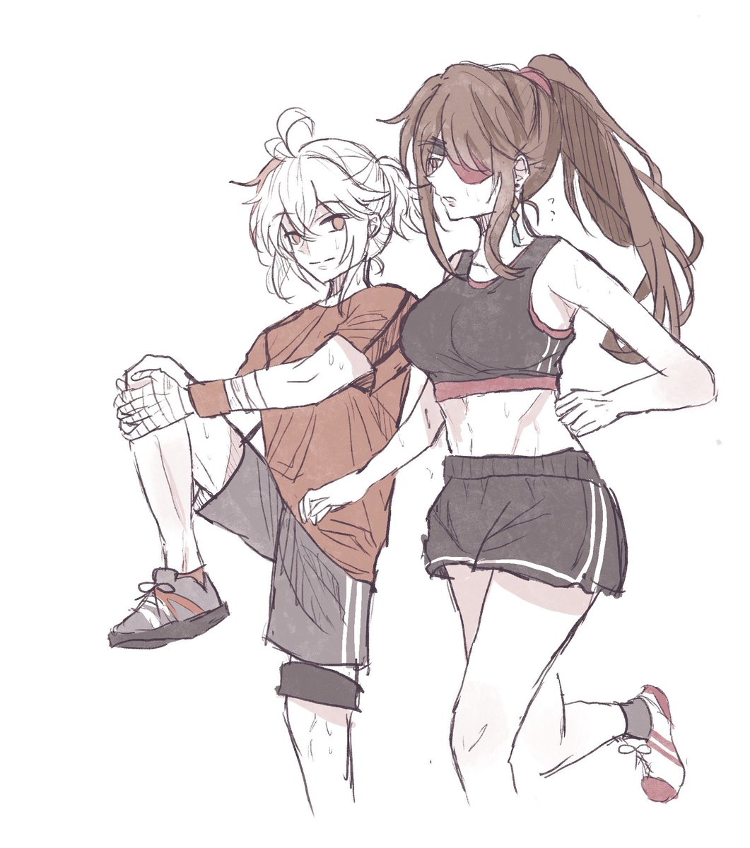 Just a couple of attractive peoples having good jogging 🤗