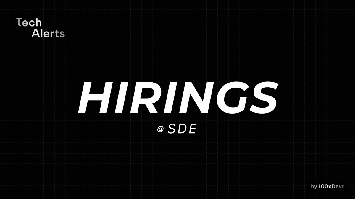 Hire100x's tweet image. 🚨👀 𝗛𝗜𝗥𝗜𝗡𝗚𝗦 🖇️💼

Adobe : 𝗦𝗗𝗘 .

Salary : 𝟮𝟳 𝗟𝗣𝗔. (CTC)

Location: 𝗡𝗼𝗶𝗱𝗮.

Exp - 0.5 year (𝗗𝗼 𝗮𝗽𝗽𝗹𝘆 𝗵𝗮𝘃𝗶𝗻𝗴 𝗻𝗼 𝗲𝘅𝗽 𝘁𝗼𝗼..)

Apply here : shorturl.at/fNoBz [𝗔𝗽𝗽𝗹𝘆 𝗔𝗦𝗔𝗣]

[𝗥𝗲𝘁𝘄𝗲𝗲𝘁𝘀 are appreciated, as they help reach a…