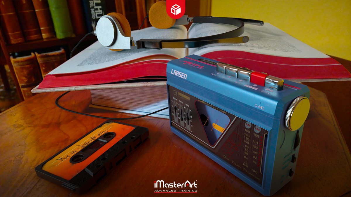 iMasterArt's tweet image. Walkman 3D Project by Maria Jose Chiassoni - Mastering Maya®⁠
⁠
#imasterart #imasterartacademy #studentwork #3d #rendering #3dmodeling #3dtexturing #productrendering #substancepainter #substancedesigner #autodesk #autodeskmaya #maya #zbrush #arnoldrender