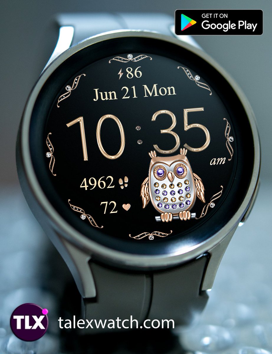 watchstudio1's tweet photo. 7 Owls Watch  Face [Wear OS] https://t.co/V56U4edlsQ
Live. Realistic. Beautilful. 7 Owls + 7 border styles.
BUY ONE AND GET ONE FREE  Check description in Google Play
#WearOS #watchface #GalaxyWatchUltra #GalaxyWatch7 #GalaxyWatch6 #talexwatch #watchfaces #buyonegetonefree https://t.co/If3nftBsVH