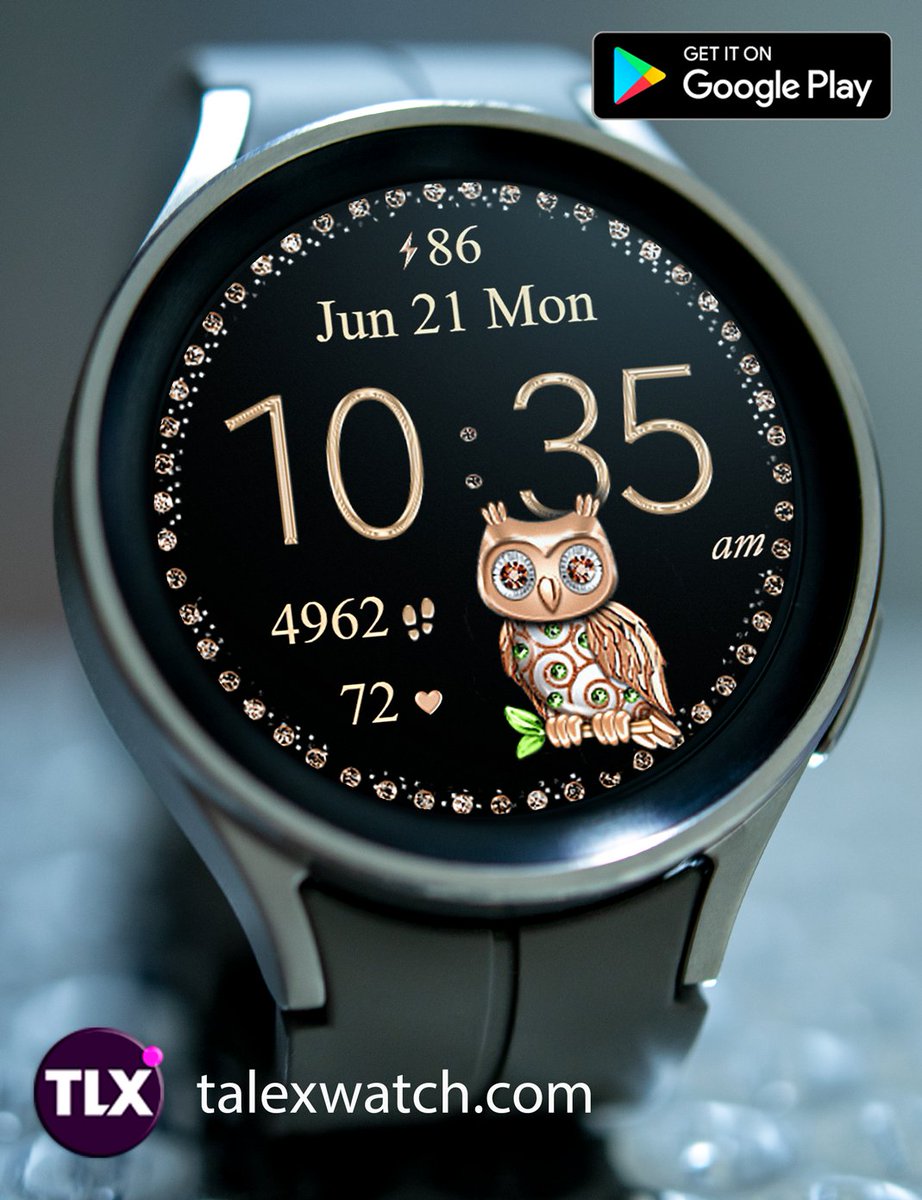 watchstudio1's tweet photo. 7 Owls Watch  Face [Wear OS] https://t.co/V56U4edlsQ
Live. Realistic. Beautilful. 7 Owls + 7 border styles.
BUY ONE AND GET ONE FREE  Check description in Google Play
#WearOS #watchface #GalaxyWatchUltra #GalaxyWatch7 #GalaxyWatch6 #talexwatch #watchfaces #buyonegetonefree https://t.co/If3nftBsVH