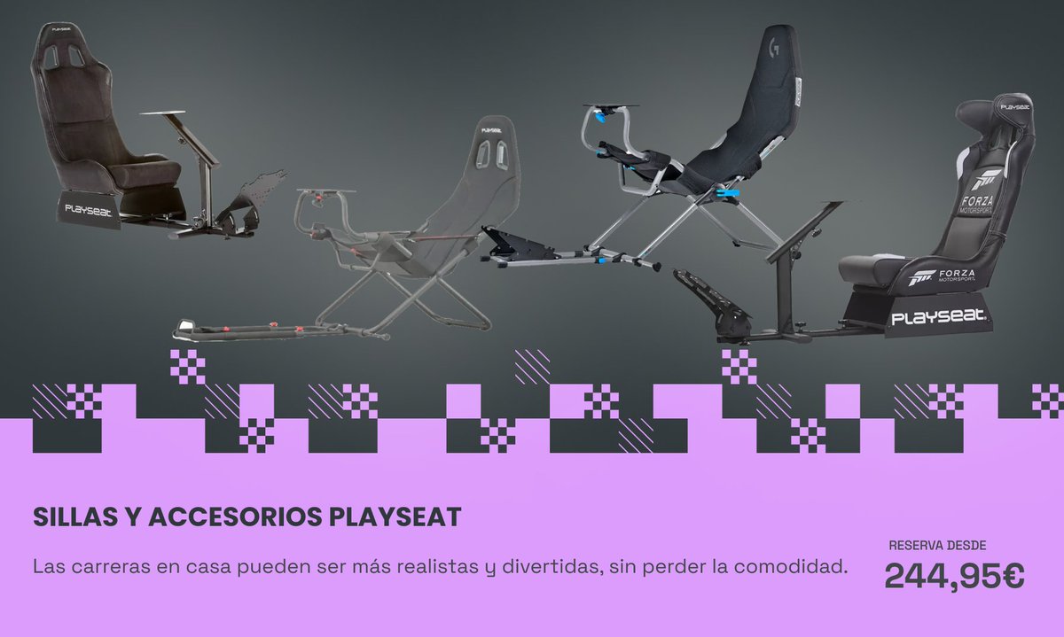 xtralife_es's tweet image. Las carreras en casa pueden ser más realistas y divertidas, sin perder la comodidad con las Sillas #Playseat🔝

Consigue tu favorita desde 244,95 €🏎️

tinyurl.com/3fbtfd6m