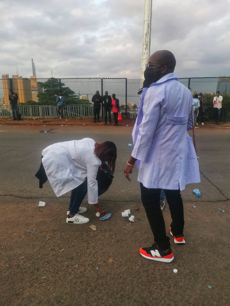 mmmicheni's tweet photo. In white coats they stand, hearts pure and keen,
Guardians of health, keeping the environment clean.

#OccupyMoH @MOH_Kenya https://t.co/XRafMmvAU5