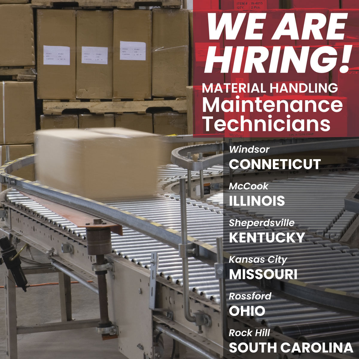 LGSTX's tweet photo. We are hiring Material Handling Maintenance Technicians across the US!

Learn more about our open positions and apply at: https://t.co/2tSUyXqFUu

#materialhandling #mhejobs #warehousemaintenance https://t.co/5LRwizD3Cr