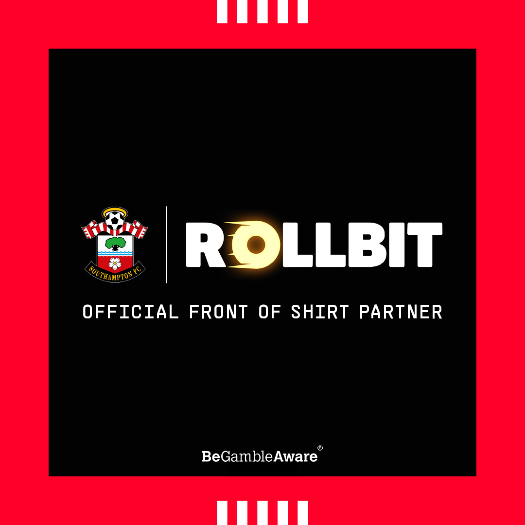 AlfieHouseEcho's tweet photo. Saints have announced Rollbit as the club's new front-of-shirt sponsor for the new men's PUMA kit. Also will be on LED advertising boards.

Rollbit is a Gibraltar-based online gaming/gambling/crypto company. The first Premier League partnership for them after Napoli.

#SaintsFC https://t.co/2bN0NiEn4l