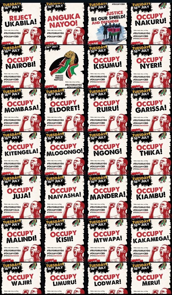 steveshakur's tweet photo. #OccupyEverywhere

Tomorrow we mean business.

Tuesday is Tuesday.

#RutoMustGo 

President William Ruto Waiyaki Way Nairobi CBD https://t.co/20RSu12swa