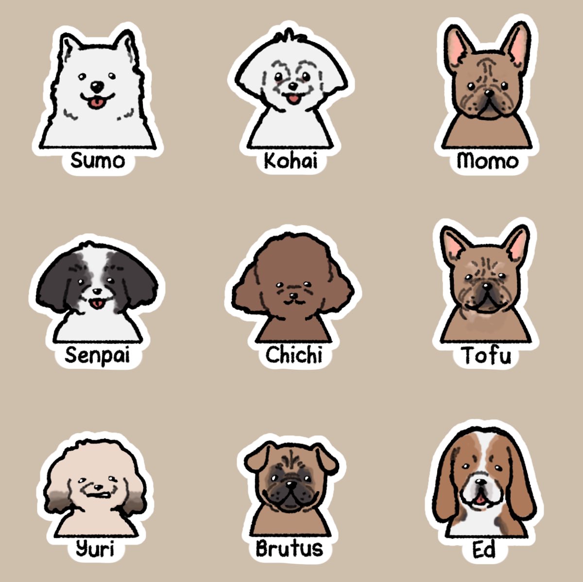 Mayie_Shin's tweet photo. Some of me and my friend’s puppers https://t.co/ad9VFEEa9B