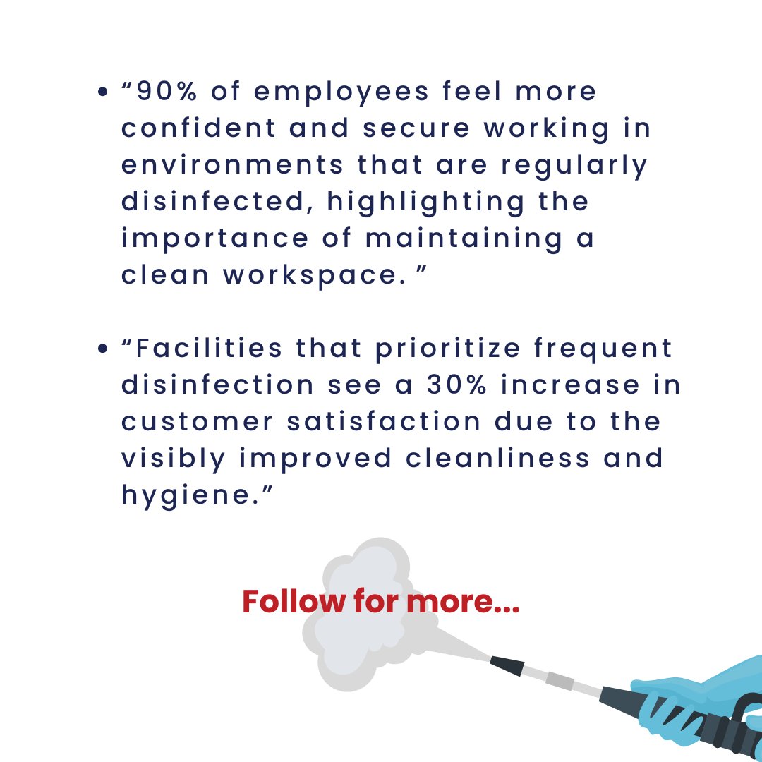 WOWFS_'s tweet image. Don't let disinfection challenges compromise your facility's safety and productivity. Trust WOW! BMS to provide top-tier disinfection services that ensure a healthier environment for your employees &amp;amp; clients. Contact us to see how we can help!

#WOWBMS #ThinkClean #ThinkWOW