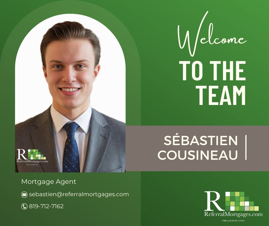 ReferralMtg's tweet photo. RMI keeps on growing! Sebastien Cousineau has joined Referral and brings an abundance of sales experience and a passion for finance. https://t.co/XxPBHqlwTz