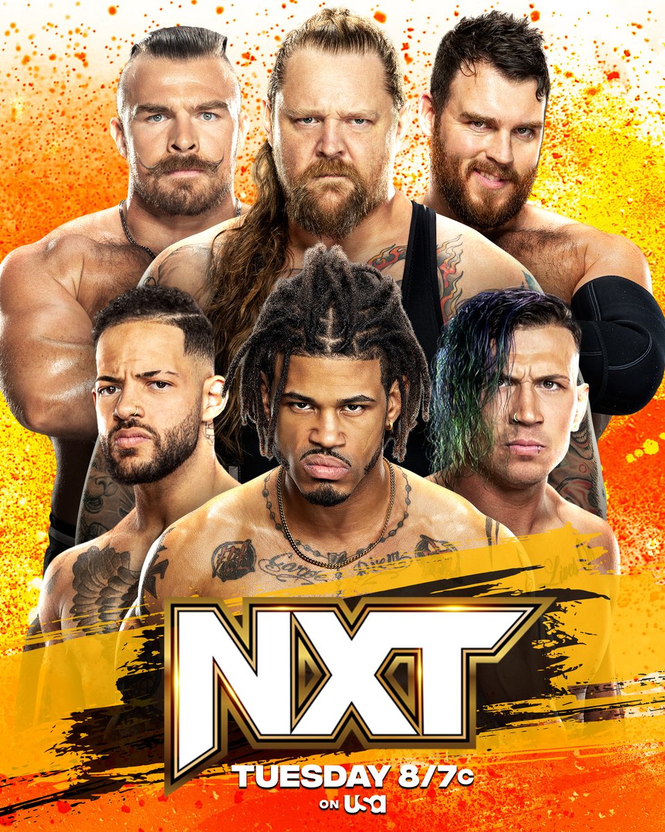WWENXT's tweet photo. 🚨 🚨 🚨 

The Six-Man Tag Team Match between Gallus and The Rascalz will KICK OFF #WWENXT tomorrow night! 

📺 8/7c on @USANetwork https://t.co/gv6k1w9B3q