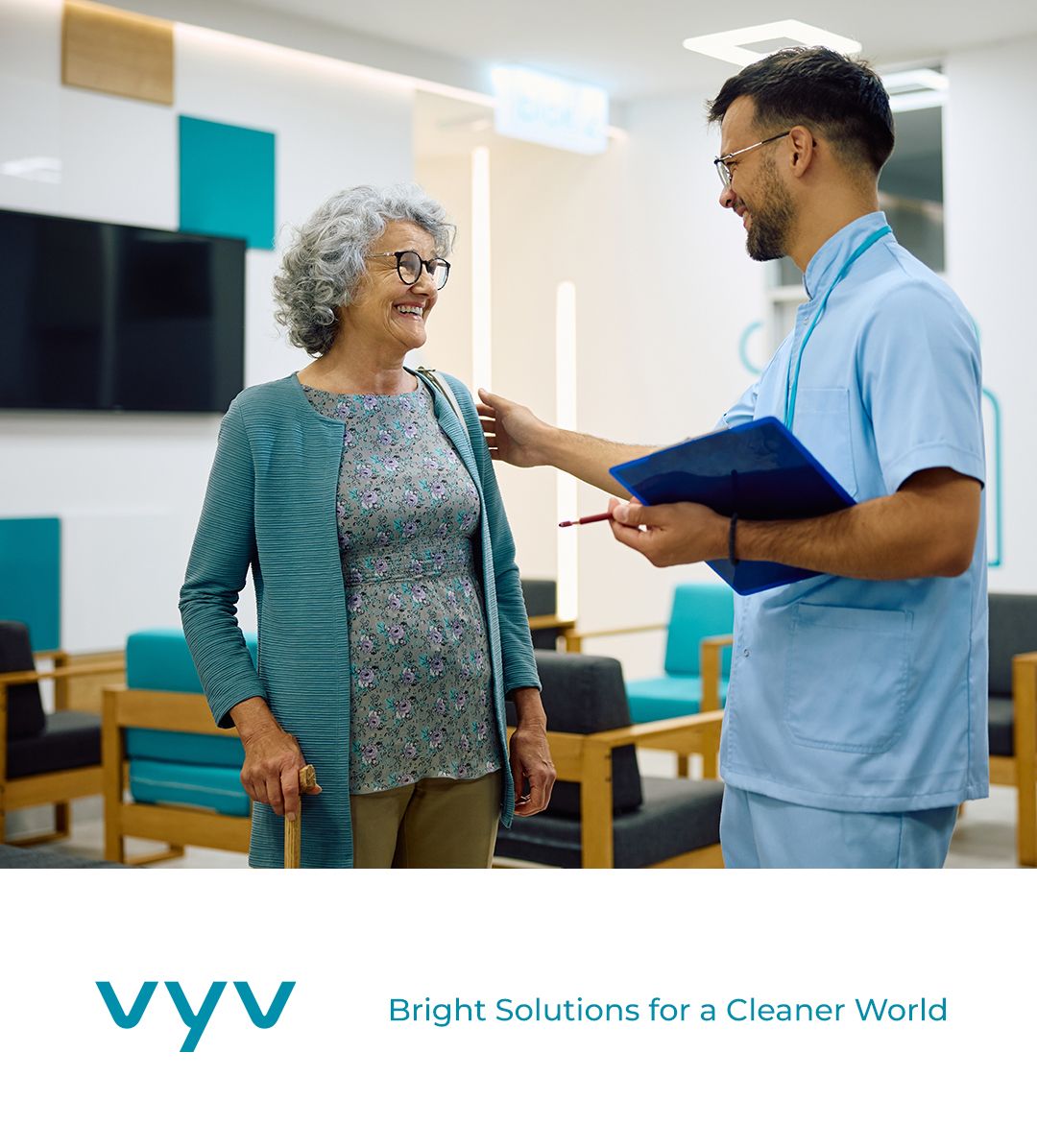 Elevate the patient AND employee experience at your healthcare facility. Knowing that the environment is being cleaned continuously can help reduce stress,  leading to a more positive experience.

#antimicrobial #efficiency #healtech #cleantech