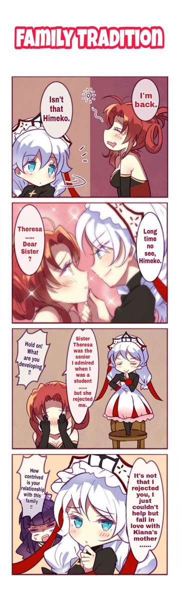 Necoris_'s tweet photo. @zajef77 This is from Houkai Gakuen 4 which is created by mihoyo and it also shows that Himeko is attracted to women https://t.co/sGO6ezf3zr