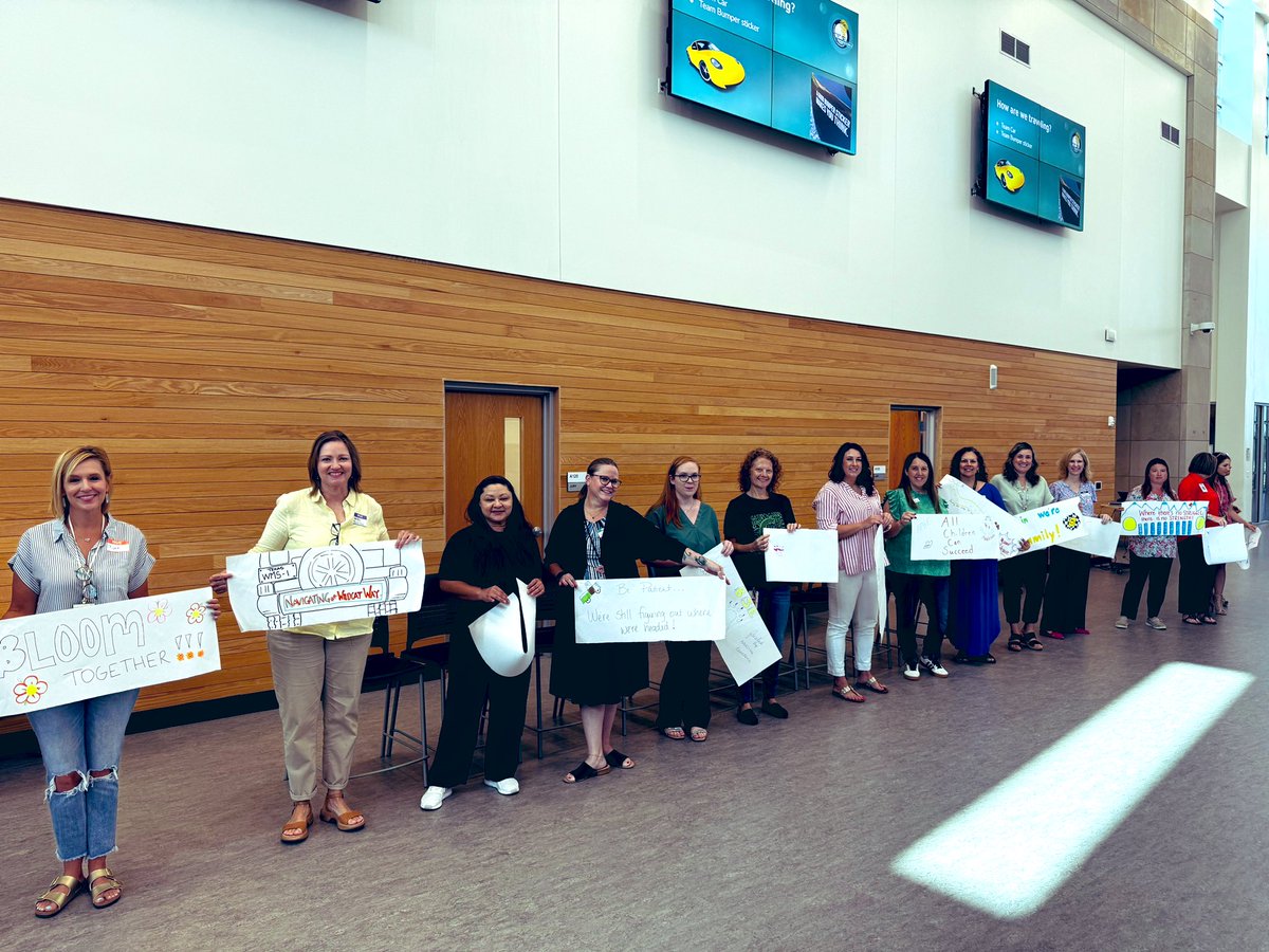 A great start to our <a href="/rockwallschools/">Rockwall ISD</a> Teacher Leader Symposium as campuses designed their own “bumper sticker” to share their slogan for their journey this year 🚗  #ILoveRockwallISD #WeLeadTX