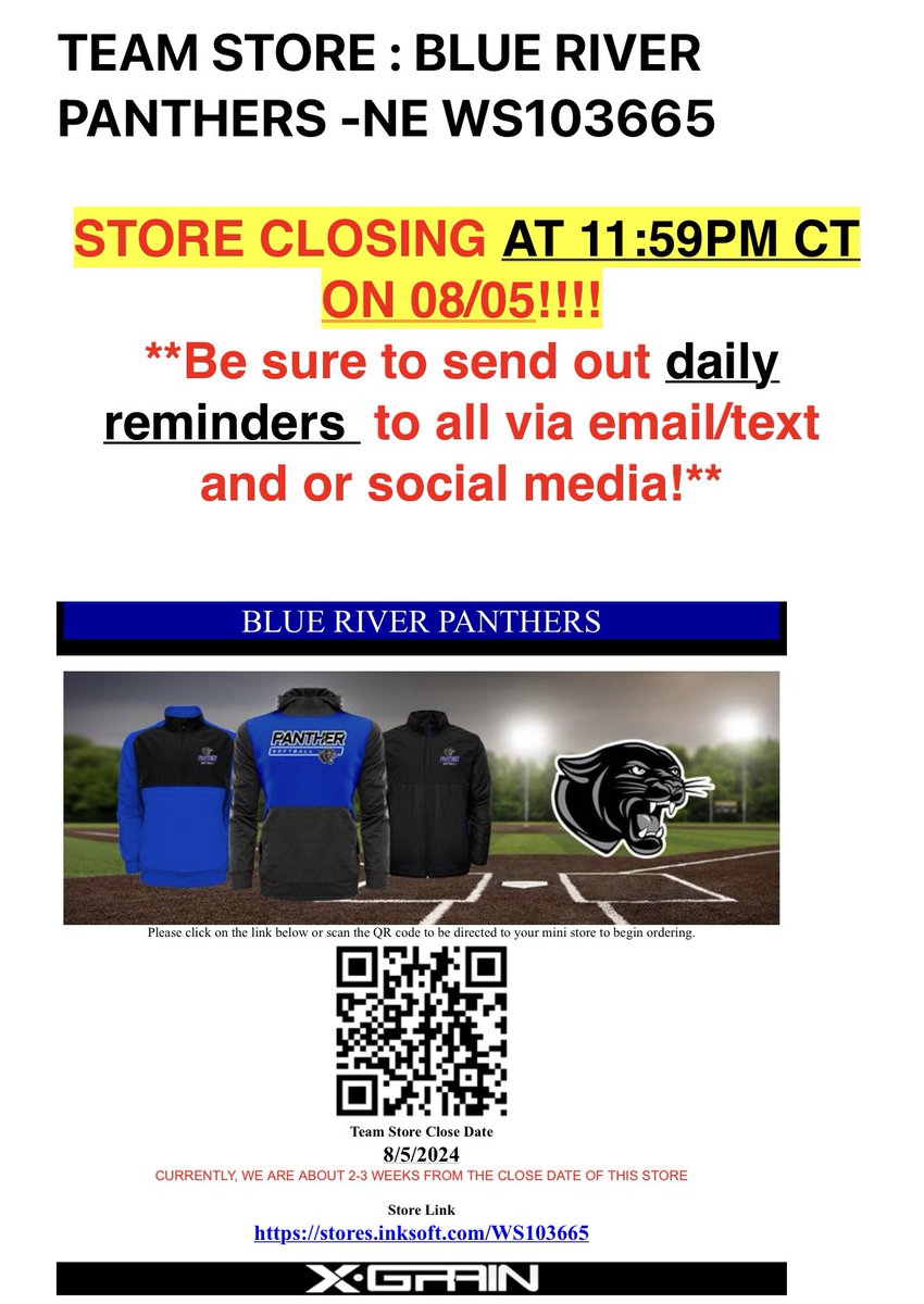 Panthers fans, here is an opportunity to get your Panther gear for the upcoming season.