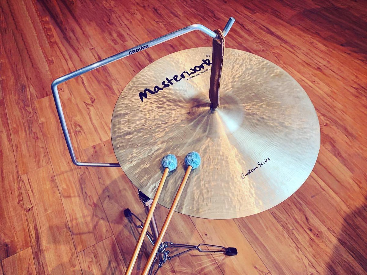 GroverProPerc's tweet photo. Endorser @__david__valdes__ With a wonderful setup using the Grover Pro Percussion PW-SCS Height-adjustable Suspended Cymbal Stand.
@__david__valdes__ Recording session today. #percutocosas #ihitthings #suspendedcymbal #platosuspendido #piattosospeso #orchestralcymbal https://t.co/ugcvcRvkO5