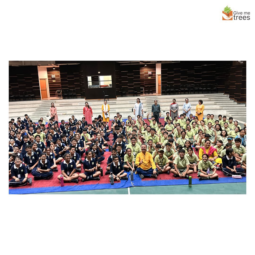 givemetrees's tweet photo. Give Me Trees Trust conducted an educational session at PRAGYAN INTERNATIONAL SCHOOL, Greater Noida. Students engaged with us and gained valuable knowledge about the importance of our environment and the vital need for afforestation.

#givemetrees #educationalsession https://t.co/TTpjb6vDdf