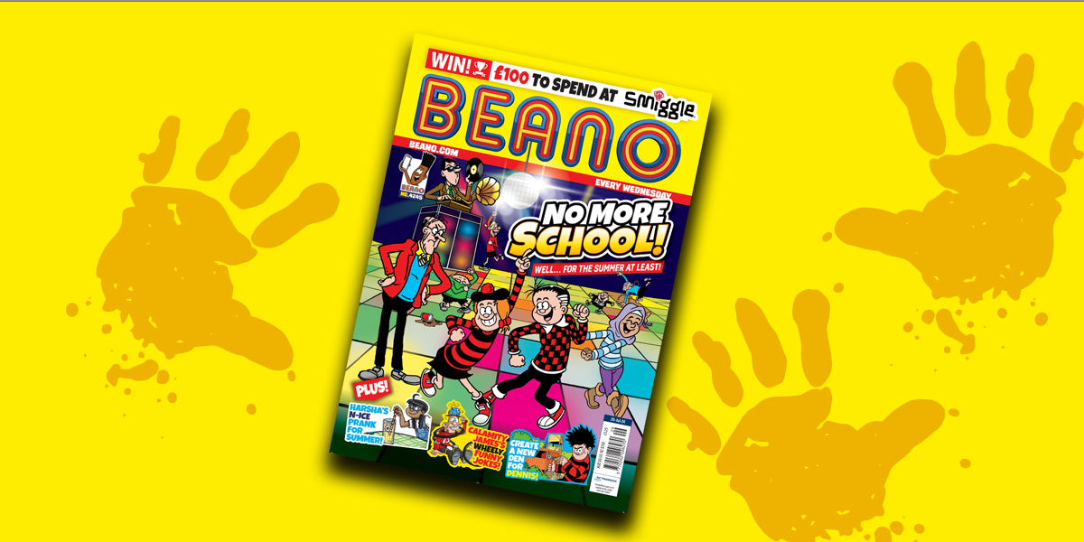 It's #BeanoWednesday! 🙌

This week, there's no more school… well for the summer at least! 😆

We have a comic to give to one lucky follower.

To enter:
➡️= Follow us.
♻️ &amp; ❤️= RT and like this tweet.
✍️= Reply with an emoji.

Comp closes at 4pm today. T&amp;Cs link in bio.