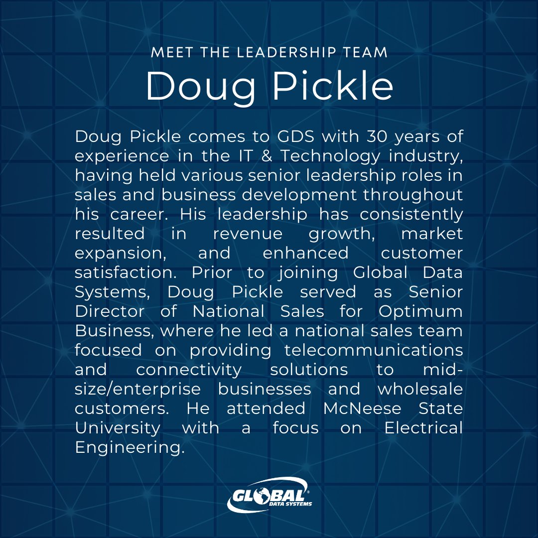 Meet the powerhouse behind our sales and marketing success, Doug Pickle, our VP of Sales &amp; Marketing! #Leadership #TheGOAT #InformationTechnology