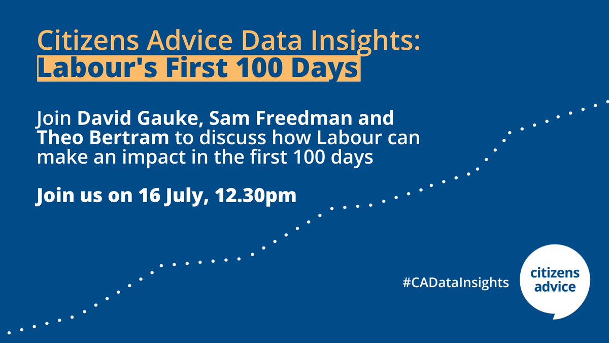 CAHFservice's tweet photo. What will the first 100 days of a Labour government look like?

Join @CitizensAdvice on 16 July to hear from an expert panel on the policies Labour could prioritise to make a significant impact.

Register for free ⤵️
https://t.co/nvpGa5YDCM https://t.co/tr5Z97nIyO