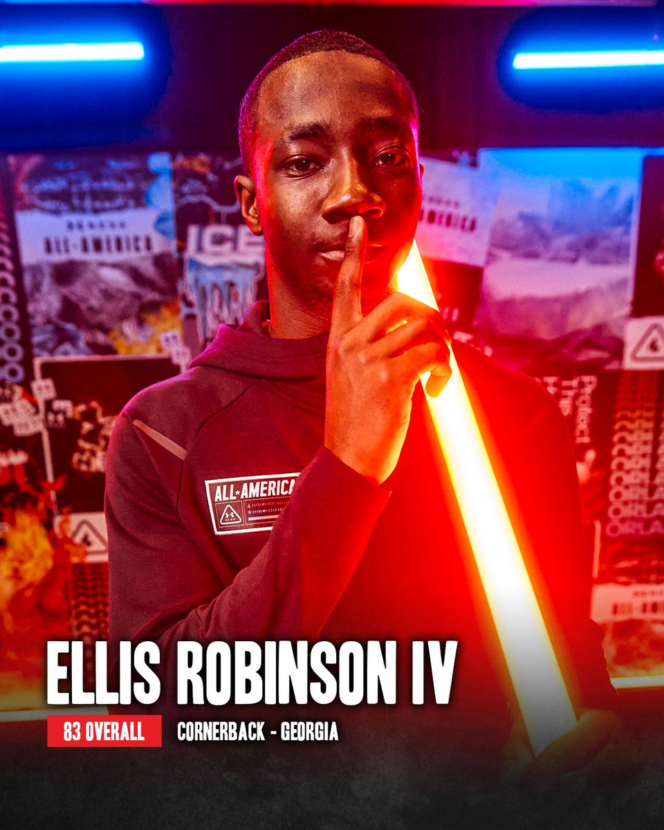 THREAD 🧵

As #EACFB25 gets set to release, take a look at some Under Armour All-America game alums from this past year who have the highest overalls 🎮

Leading the way is Ellis Robinson IV (<a href="/ER4_DASAVIOR/">Ellis Robinson IV</a>) the No. 1 prospect in the ESPN 300 debuts at 8️⃣3️⃣ overall