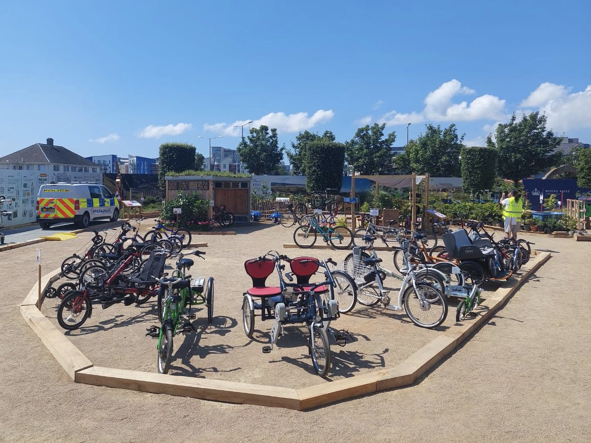 JerseySport's tweet photo. We’re proud to be taking part in the #JerseyCI Expo with our #CycleWithoutLimits adapted cycles at the Weighbridge until 18:00 today and 10:00-16:00 on Tuesday. Come down and say hello! 🚲👋🏻 #JerseySport #MoveMoreJersey #GetInvolved https://t.co/TGgzJuRHRi