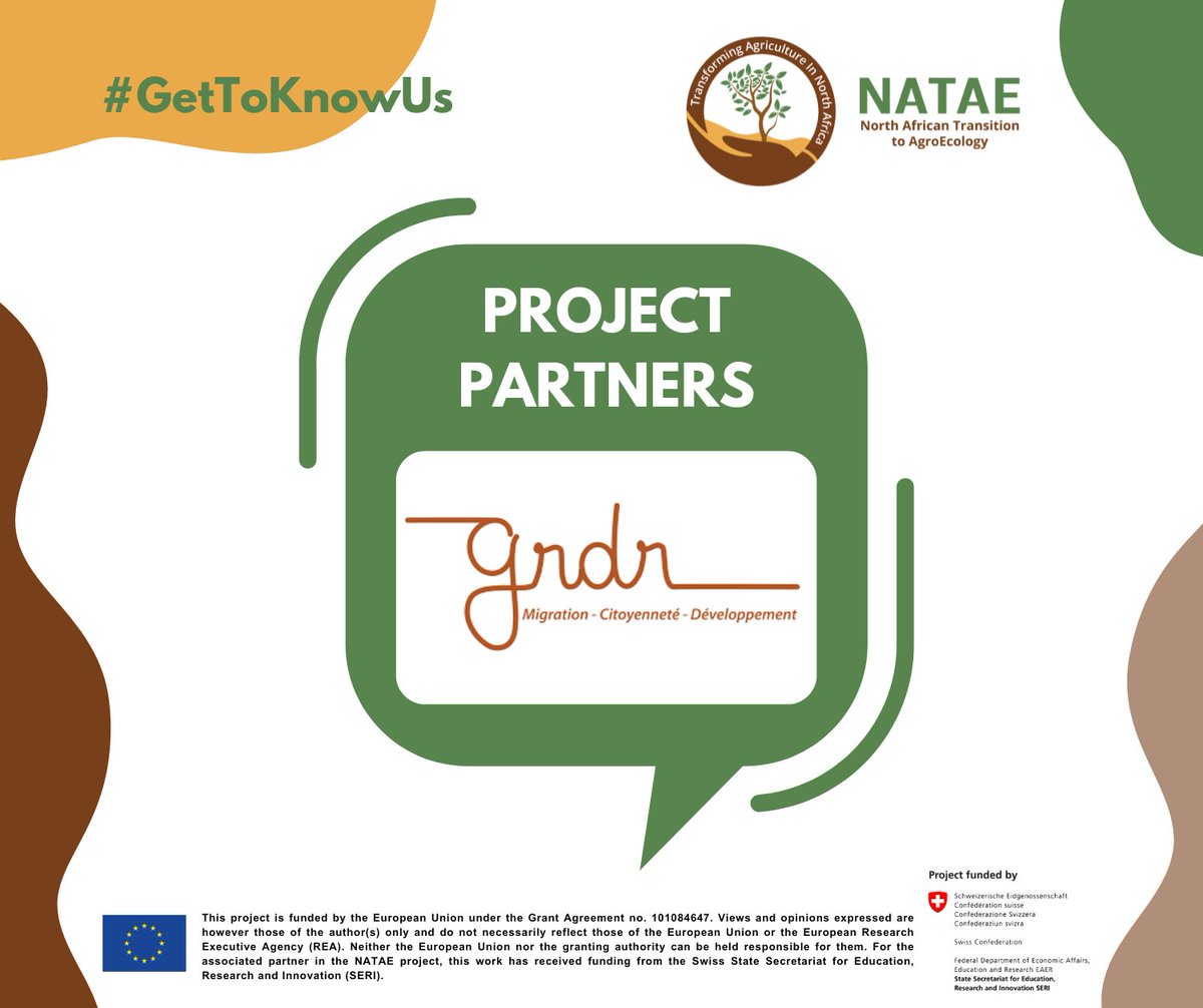 natae_HE's tweet photo. 🌟 Proud to partner with Groupe De Recherche Et De Réalisations Pour Le Développement - GDPR in the NATAE project! Their multidisciplinary team supports sustainable development and community empowerment. #NATAE #MEDAE #GRDR #SustainableDevelopment #Agroecology #MEDAENetwork https://t.co/h9ZV5wpjfT