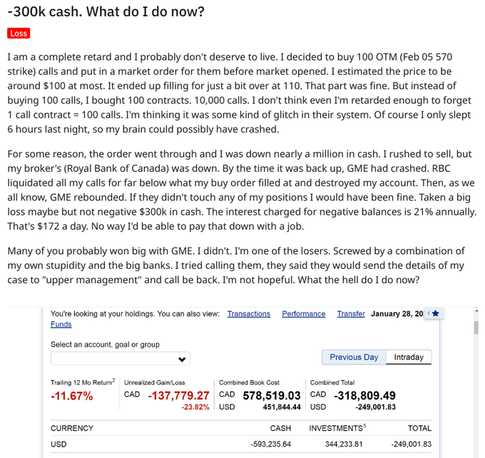 Many underestimate the importance of risk management in crypto

However, this can lead to losing everything...

🧵10 stories of how people lost everything in crypto👇

1/ market order + leverage = disaster