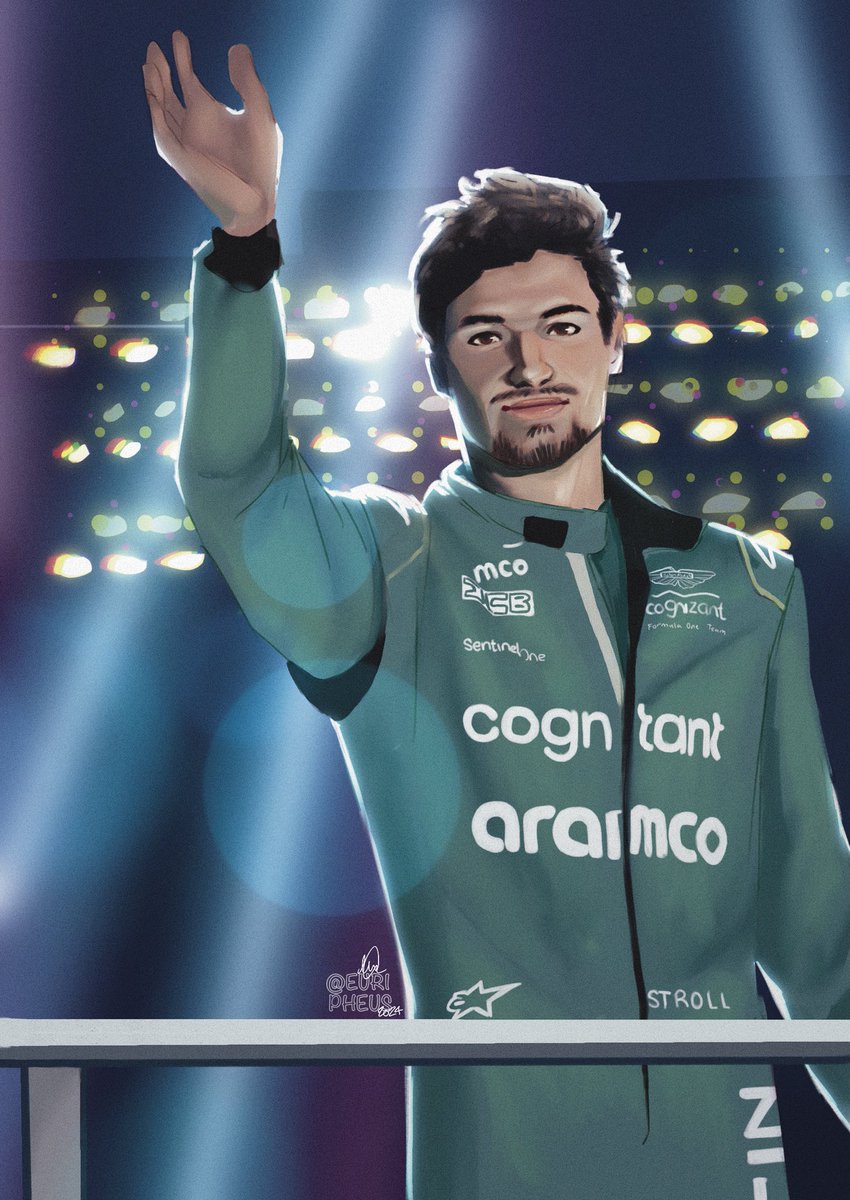 Formula_Euri's tweet image. Vegas lights look good on you 🤩 a not-so-sneak peak at a piece I finished for my F1 Fanzine 👀 ~
#LanceStroll #ls18 #f1art