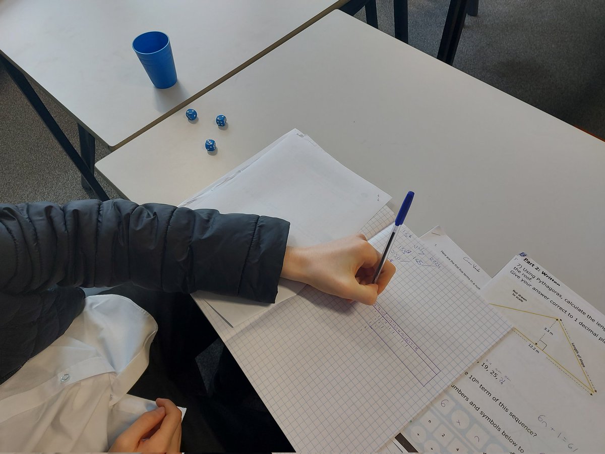 Miss H - Music @ PHS (@missh_phs) on Twitter photo 9N did really well doing some independent research on probability today! Testing our dice rolls and drawing conclusions on the probability of rolling triples - tricky work but they smashed it! 🎲🎲🎲
<a href="/PencoedtreMaths/">Pencoedtre Maths</a> @PencoedtreSFC 9N did really well doing some independent research on probability today! Testing our dice rolls and drawing conclusions on the probability of rolling triples - tricky work but they smashed it! 🎲🎲🎲
<a href="/PencoedtreMaths/">Pencoedtre Maths</a> @PencoedtreSFC