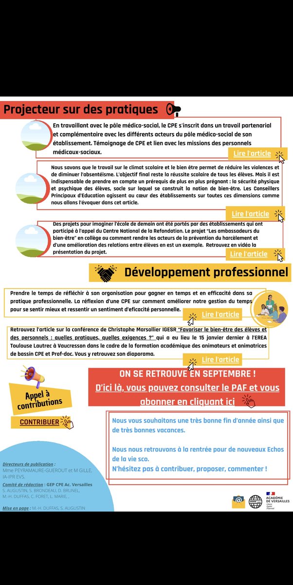 L'écho de la VIE SCO n°5 est sortie! 
Le lien est envoyé dans vos boîtes mails acad! 😉