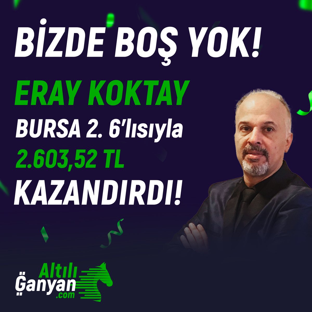 AltılıGanyan.com (@altiliganyancom) on Twitter photo 😉 Orada, burada arama!
Kazandıran tahminler, seni bekliyor altiliganyan.com'da! 🏇
✨ Tebrikler @dreamkeper1 / <a href="/ErayKoktay/">Eray Koktay</a> 👏 😉 Orada, burada arama!
Kazandıran tahminler, seni bekliyor altiliganyan.com'da! 🏇
✨ Tebrikler @dreamkeper1 / <a href="/ErayKoktay/">Eray Koktay</a> 👏