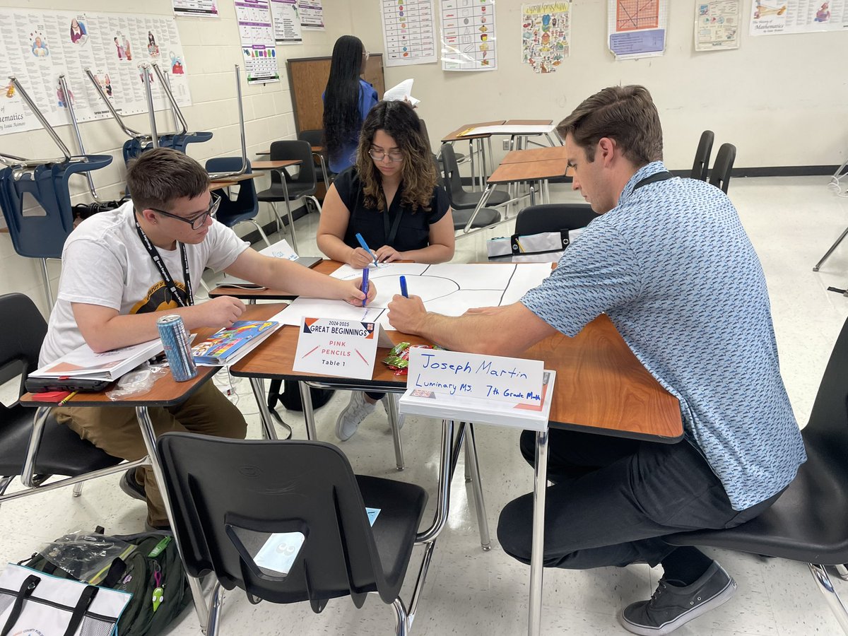 ScurryJessica's tweet photo. #PinkPencil room is having great discussions about Classroom Management! π @ocpsPL #OCPSInduction https://t.co/4q7wnoCzSH