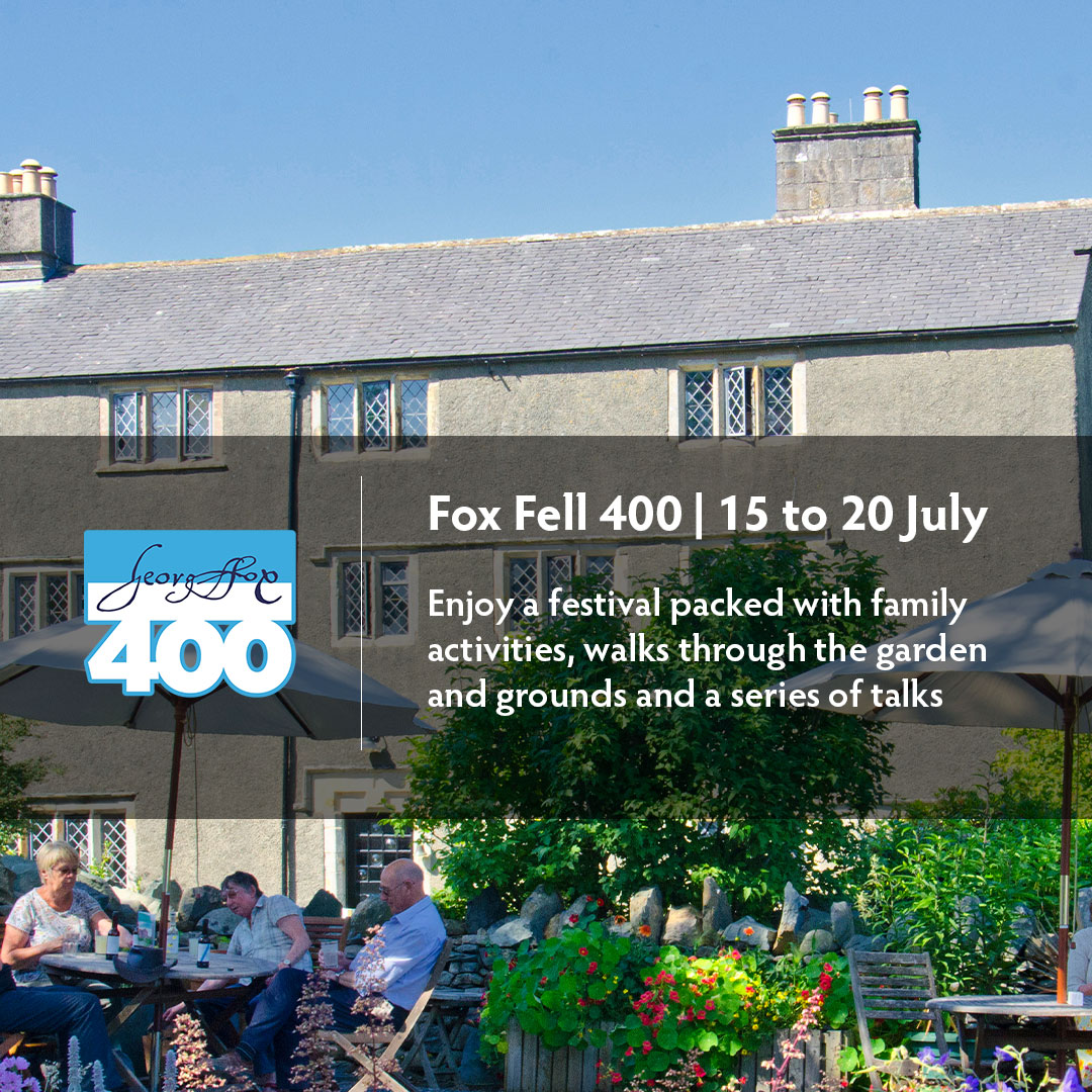 Join us this week for our Fox Fell 400 week celebration, packed with talks, tours, family activities and more!
See the full programme 🔗 bit.ly/3RN91xd

#GeorgeFox400 #Cumbria #SwarthmoorHall