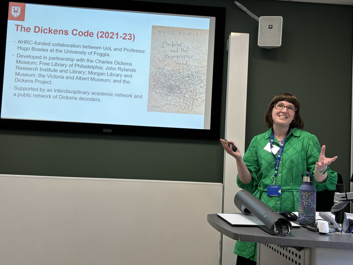 Dickens_Society's tweet image. Dr Claire Wood introduces the @dickens_code project before taking participants through a practical decoding session. Things get much trickier when tackling a Dickens manuscript... #DickensSociety2024