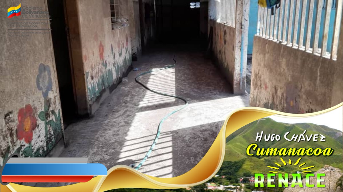 CDCESucre's tweet photo. #Bricomiles atiende al CEI José Martí, todos trabajando con el apoyo del Gobierno Bolivariano, para recuperar este centro de educación que fue afectado por el #RíoManzanares el pasado #02DeJulio. 

#CumanacoaRenace 
#CrecimientoProductivo
#Cumanacoa
#mppe
#Educación 
#Sucre https://t.co/Yr5NB8QwF9