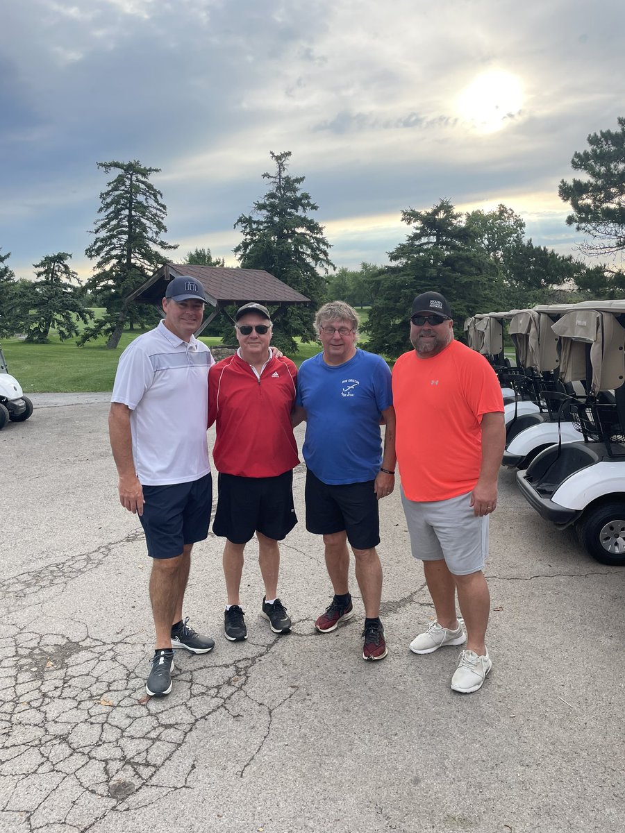 NRH49's tweet photo. Happy Birthday Bo! Hard to believe it took us over 43 years for the four of us to play a round of golf together. https://t.co/hwbtmIAQTH