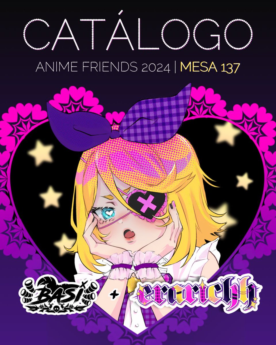 🌟 CATÁLOGO ANIME FRIENDS 2024 🌟
estarei na mesa 137 com o <a href="/RafaelBasiliu/">⛓️Basi ⛓️</a> 
✨ salvem e compartilhem pra não perder no dia!